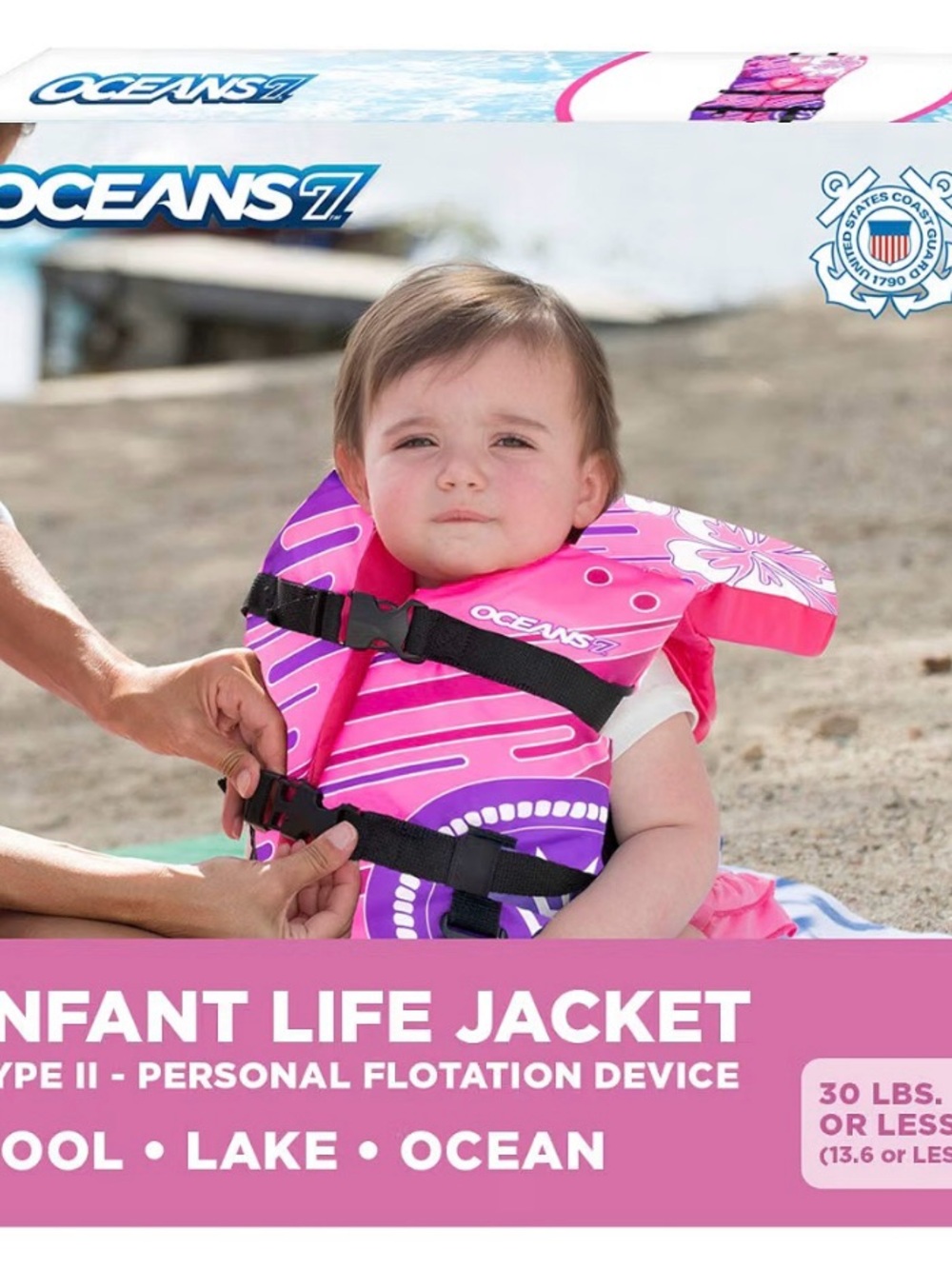 Infant Life Jacket - Pink/Purple